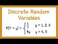 Discrete Random Variables Year 1 Statistics A Level