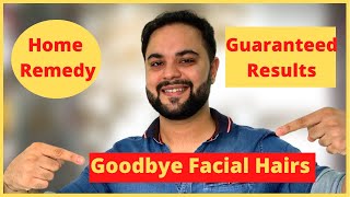 Remove Facial Hairs Naturally || Home Remedy || 100% Results