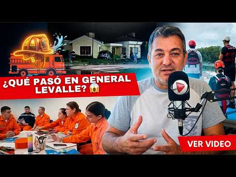 🚒ACCIDENTE EN GRAL. DE LEVALLE: Auto impactó contra una vivienda y provocó una fuga de gas