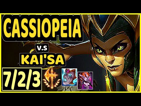 CASSIOPEIA vs KAI'SA - 7/2/3 KDA BOTTOM ADC GAMEPLAY - NA Ranked GRANDMASTER