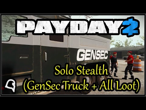 GO Bank Solo Stealth (GenSec Truck + All Loot) [Payday 2]
