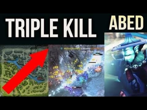 WTF BUILD DOTA2 EPIC FOUNTAIN ZIP Triple Kill by Abed with Roshan Timing 29/0 Storm Undead Gameplay