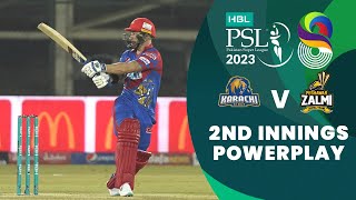 2nd Innings Powerplay | Karachi Kings vs Peshawar Zalmi | Match 2 | HBL PSL 8 | MI2T