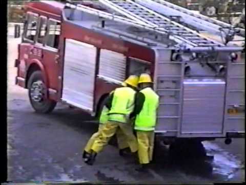 West Midlands Fire service Recruits pass out parade March 1988