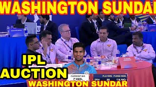 WASHINGTON SUNDAR IPL AUCTION 2022 | SUNDAR SOLD IN 9 CR | REAL CRICKET 20 #washingtonsundar