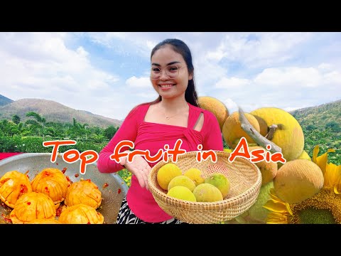 Beautiful girl making Santos fruit mix with chili salt