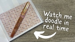 DOODLING IN REAL TIME // No talking or instructions... just watch me doodle while listening to music