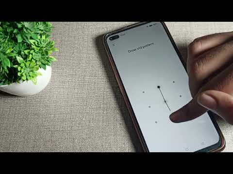 How to change Pattern Lock in realme x50 pro phone, change pattern lock