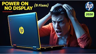 HP Laptop Turns On But No Display? 5 Fixes for Black Screen (2026) #hplaptop #blackscreen #nodisplay