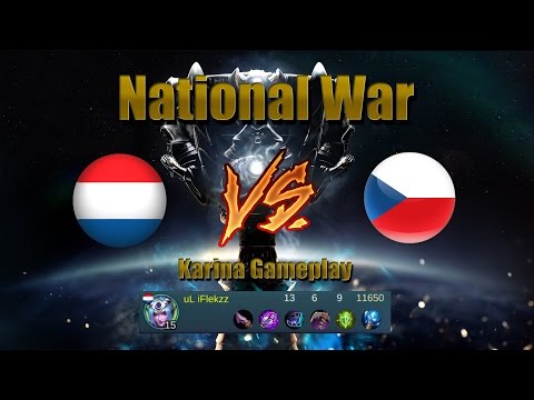 Mobile Legends National War NL vs CZ | Karina Gameplay