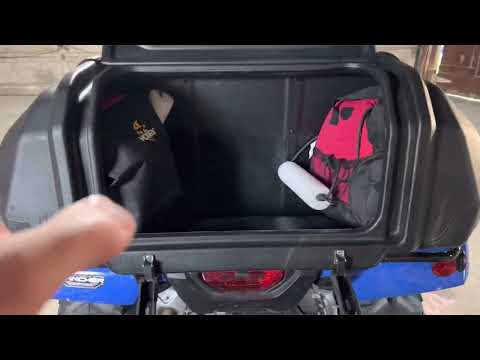 Kolpin ATV helmet box/rear lounger review!