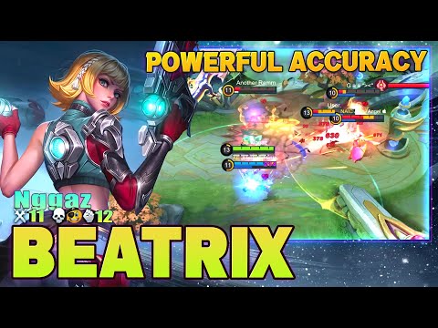 Beatrix Powerful Accuracy! Top Global Beatrix Gameplay By Nggaz ~ Mobile Legends
