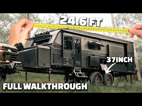 Our MASSIVE 24.6ft Xtour Caravan | Wait until you see inside 🤯