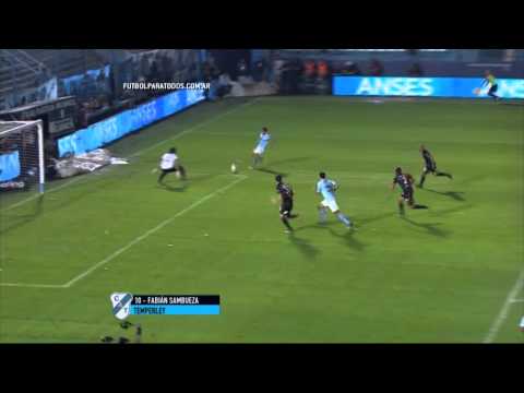 Gol de Sambueza. Temperley 1 - Colón 0. Fecha 9. Primera División 2015. FPT