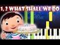 1 2 What Shall We Do Little Baby Bum Piano Tutorial Karaoke