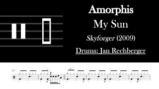 Amorphis - My Sun: Drum Sheet Music Transcription