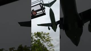 C-2輸送機 頭上通過‼️｜#入間基地 #C2 #入曽多目的広場内公園 #shorts
