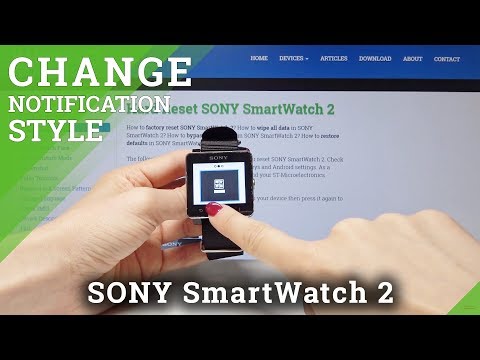 How to Change Notification Style on SONY SmartWatch 2