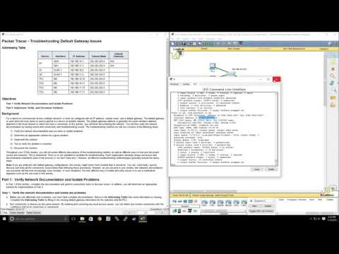 CCNA1 6.4.3.4 Packet Tracer