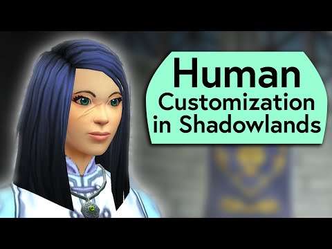 Human Customization in Shadowlands - New Hairstyles, Face Shapes and Jewelry