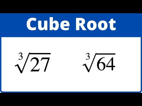 Part of a video titled Find the Cube root 8 and 27 without a calculator - YouTube