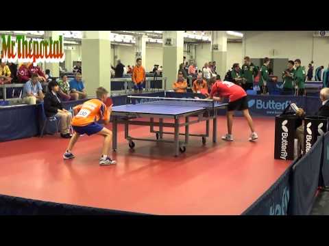 Table Tennis EYC 2014 - Roel Bogie Vs Rimas Lesiv -