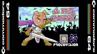 A Pig Quest. C64 Longplay. Hardest difficulty choice. Wild Boar.