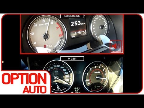 0-260 km/h : BMW M235i VS Audi S3 Berline (Option Auto)