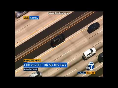08/01/2016 Los Angeles Police Chase CHP PART 2 - Reckless Driver