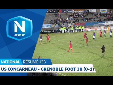 J33 : US Concarneau - Grenoble Foot 38 (0-1), le résumé I National FFF 2018