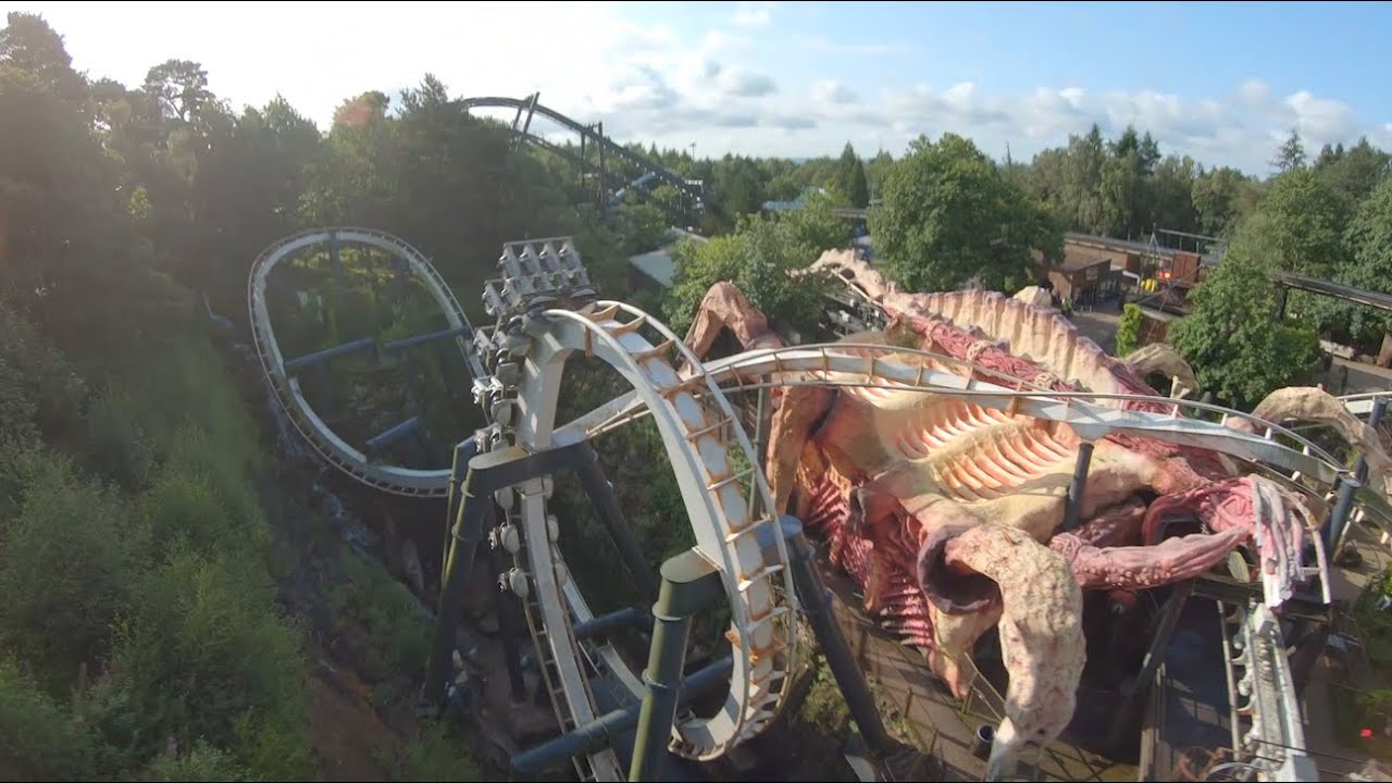 Alton Towers celebrates National Rollercoaster Day will Nemesis drone