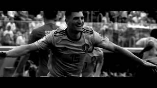 Damso - Humains avec l&#39;équipe nationale belge en Russie 2018 coupe du monde.