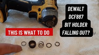 How To Repair The Chuck on a DCF887 DeWalt Impact Driver