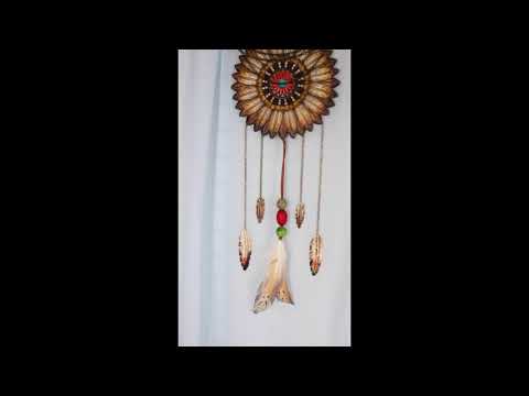Ebros Pack Of 2 Southwestern Boho Chic Indian Arrow Dreamcatcher Feathers Wall Decors