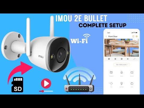 Imou Bullet 2E Outdoor Wifi Security Camera Unboxing, Memory card, Imou Life App & WIFI Setup Guide