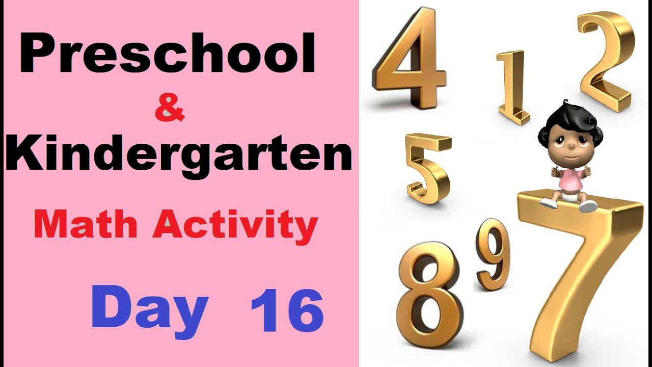 Kindergarten Math Activity Worksheet DAY 16
