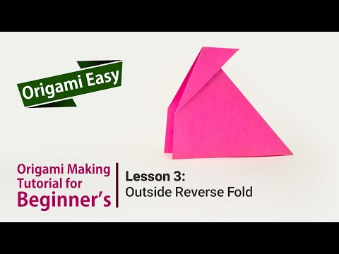 Origami Basics Lesson 1 Folding mountains and valleys