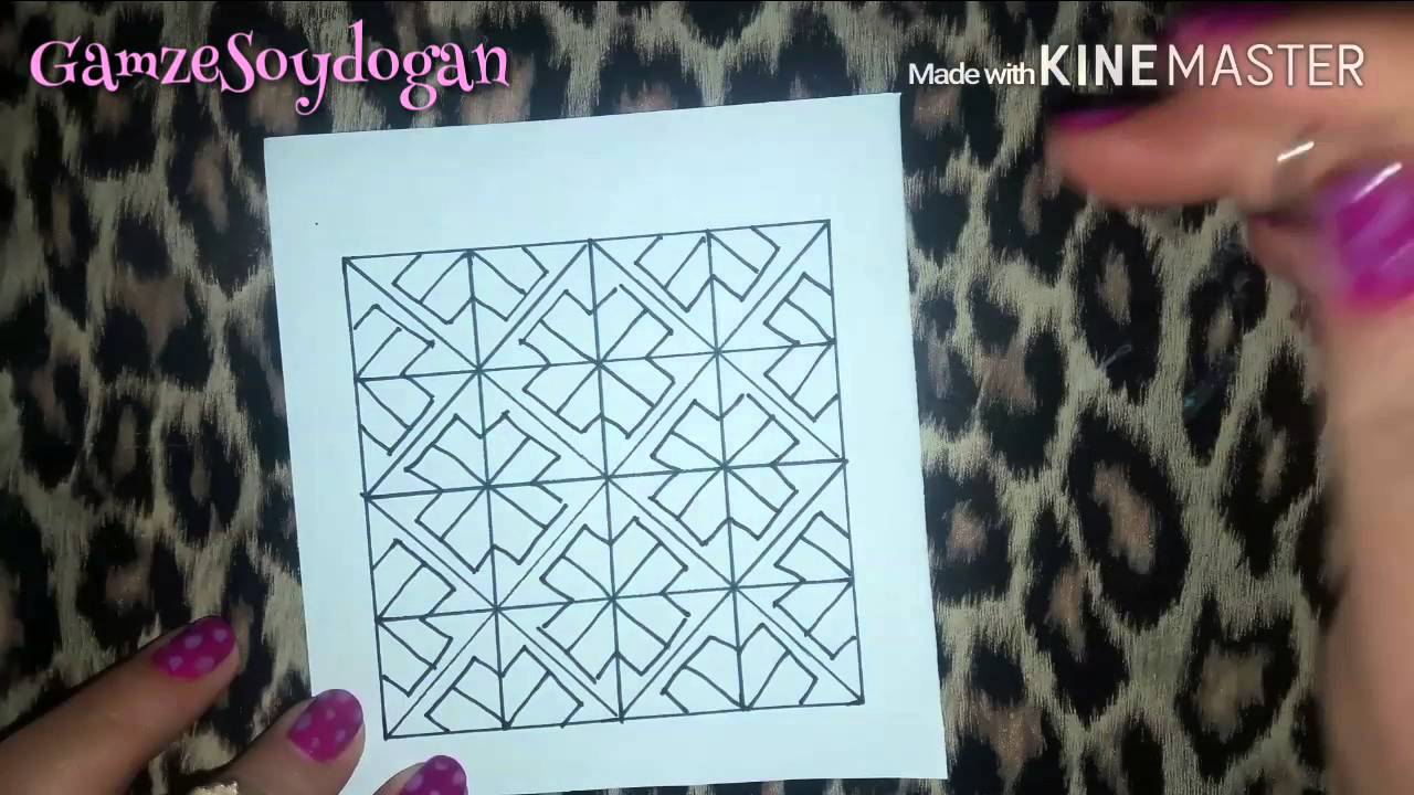 How to draw CRUSADE tangle pattern ?