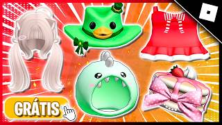 RÁPIDO! COMO PEGAR 20 ITENS GRÁTIS NO ROBLOX - ITENS DE NATAL E CABELOS GRÁTIS NO ROBLOX