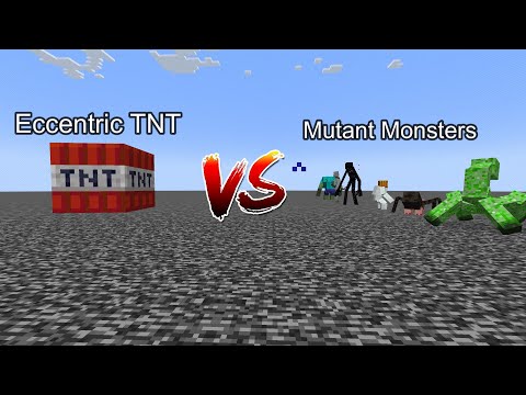 Eccentric TNT vs Mutant Monsters  Minecraft  Mob Battle