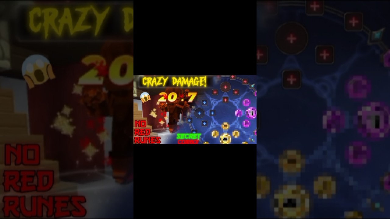 Damage of the best rune combo, Without the best runes! | Bedwars | Blockman Go