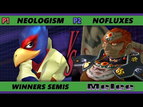 S@X 408 Online Winners Semis - NoFluxes (Ganondorf) Vs. Neologism (Falco) Smash Melee - SSBM