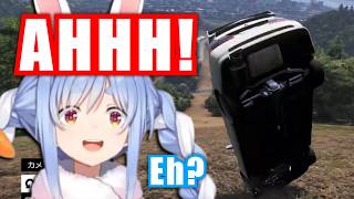 Pekora's Car Tumbles Down A Hill In Forza Horizon 6 【Hololive】