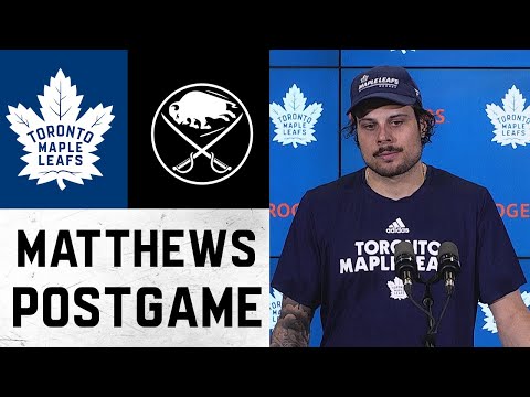 Auston Matthews Post Game ' Toronto Maple Leafs vs Buffalo Sabres ' April 12, 2022