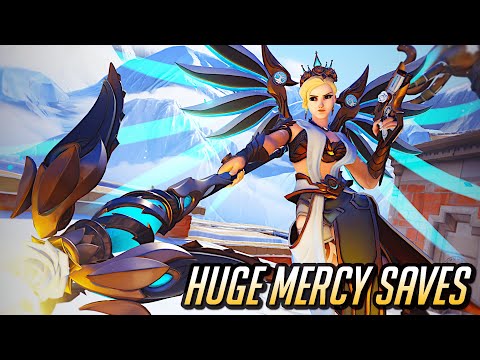 🤍 Insane 39 Mercy Saves! 🤍 NEW Ivory Rose Mercy - Overwatch 2