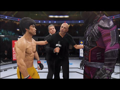 Bruce Lee vs. Purple Warrior - EA Sports UFC 4 - Epic Fight 🔥🐲