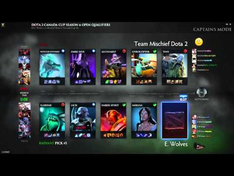 DOTA 2 Canada Cup Season 6 Group A: Elite Wolves vs Team Mischief