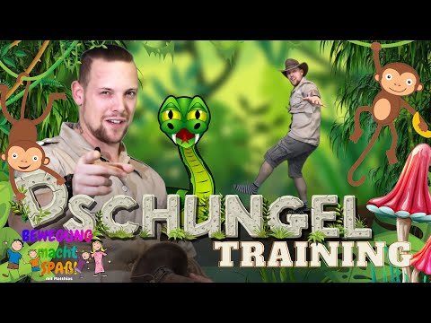 DSCHUNGEL WORKOUT - Bewegungsreise für Kinder (Training ohne Geräte) 😃💪🏻