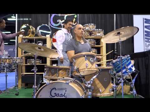Mino Cinelu @Gaai Drums_2 NAMM 2015