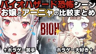 お嬢とアーニャのバイオハザード恐怖シーンの比較まとめ【ホロライブ切り抜き/アーニャメルフィッサ】